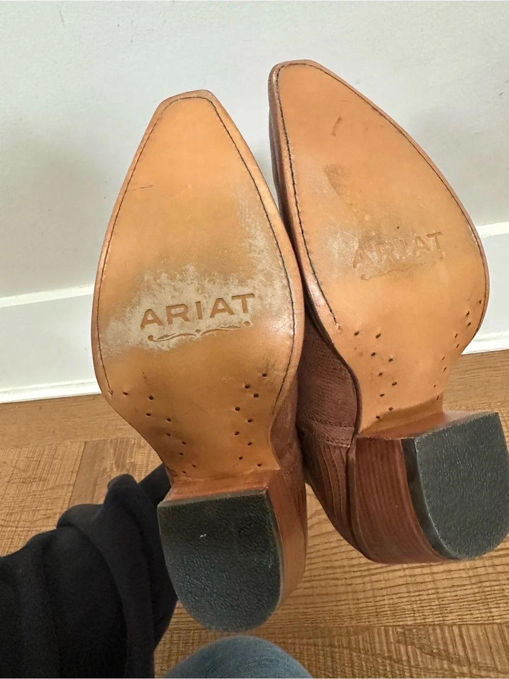 Ariat Dixon Toe Lizard Print Brown Boot Women 7.5